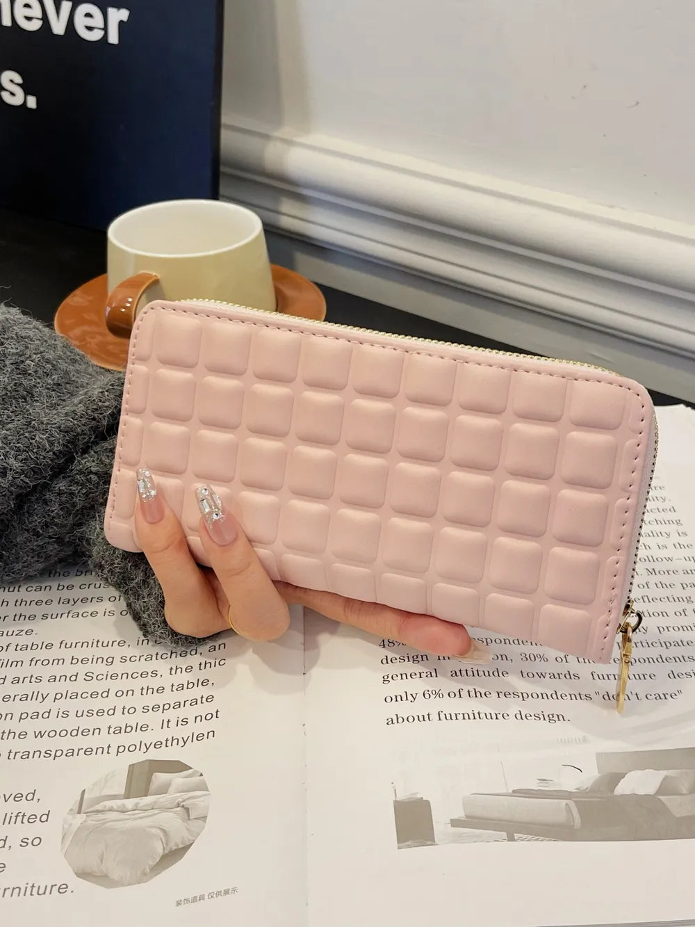 PU Leather Solid Color Wallet Carauana Store