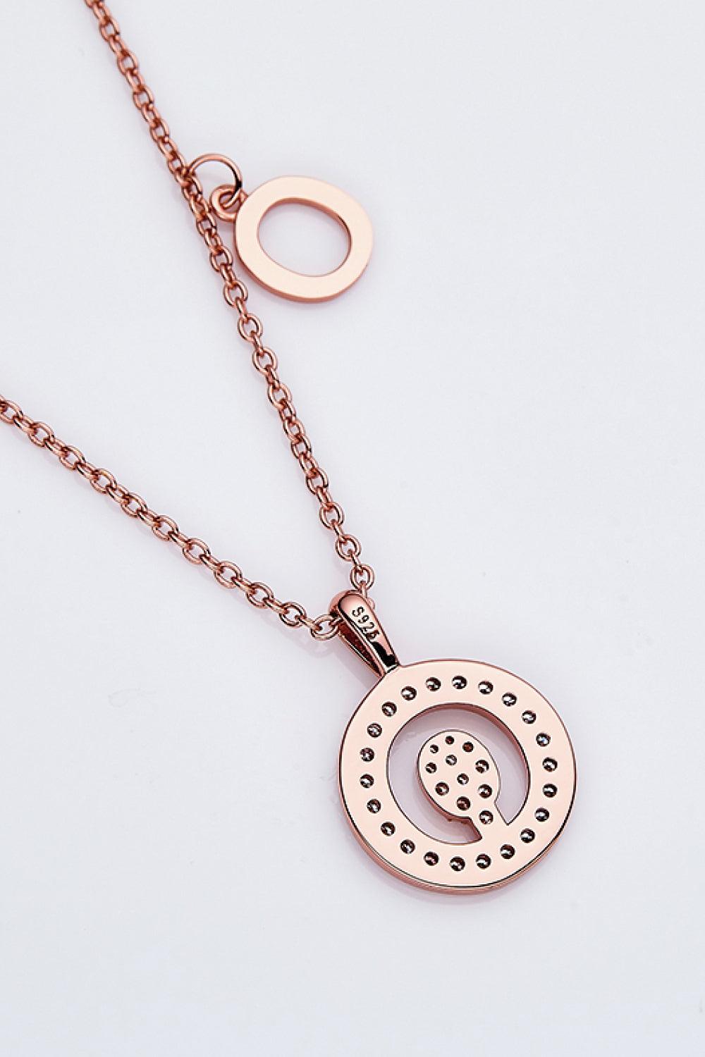 Adored Moissanite K to T Pendant Necklace Carauana Store