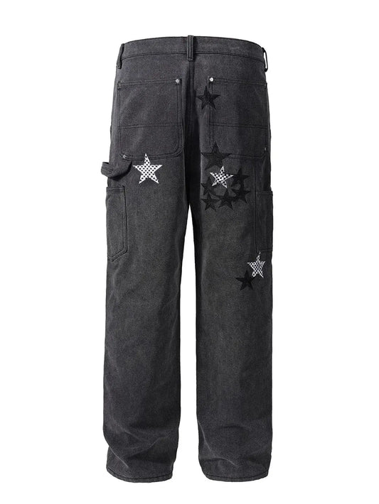 Men's Pocketed Star Jeans Carauana Store