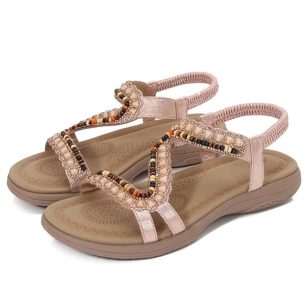 Open Toe Flats Sandals Carauana Store