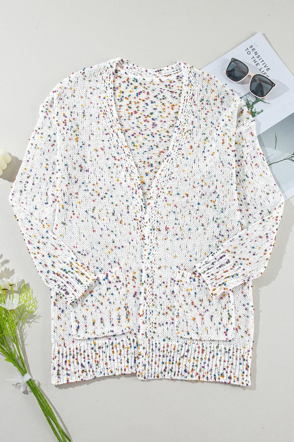 Open Front Long Sleeve Cardigan Carauana Store