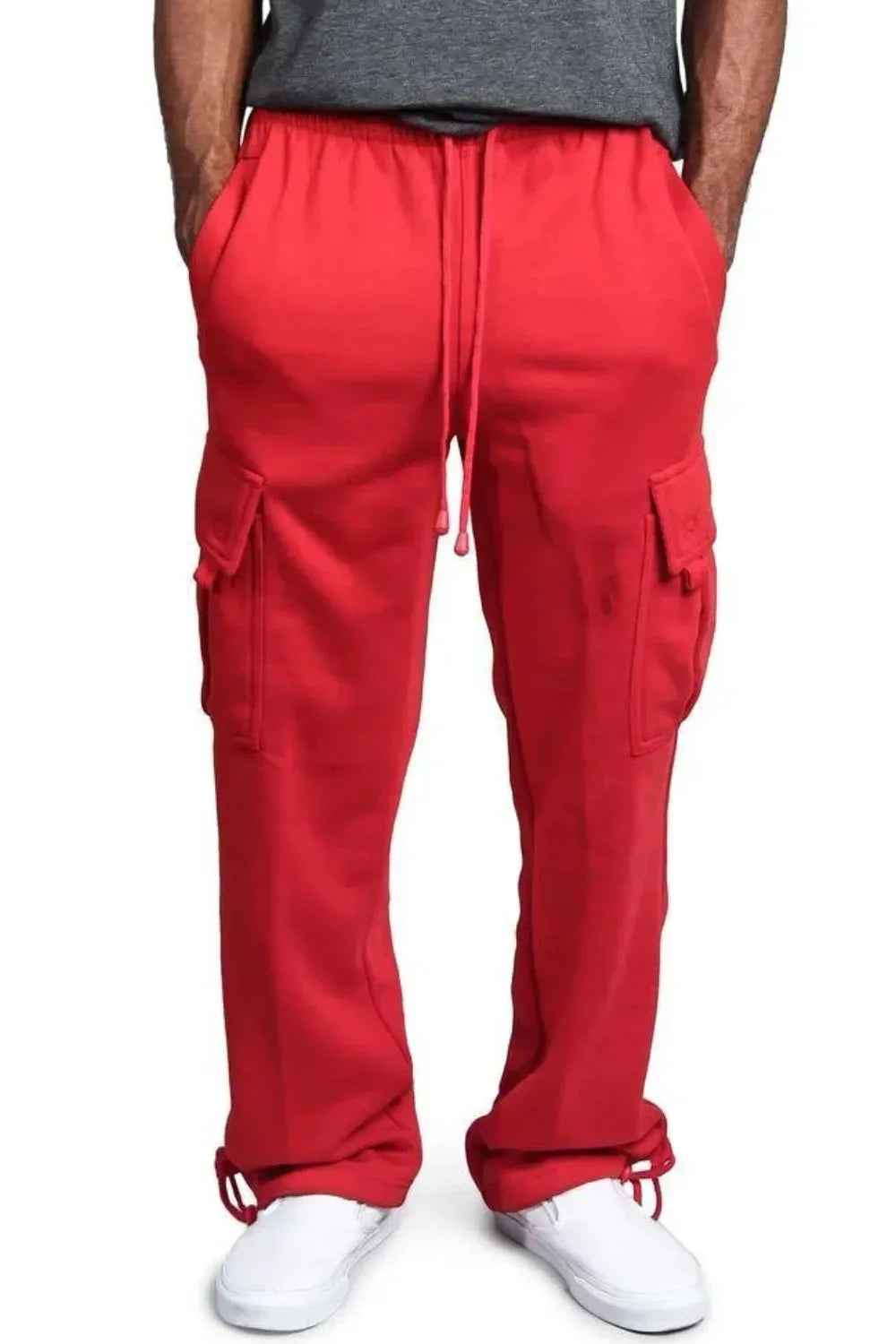 Men's Full Size Drawstring Pants Plus Size