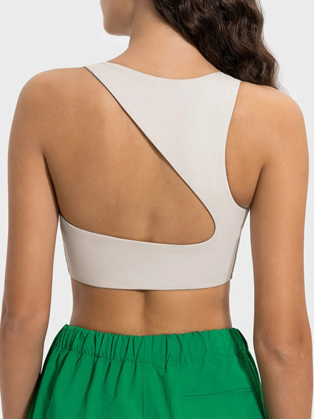 Millennia Cutout Round Neck Active Tank Carauana Store