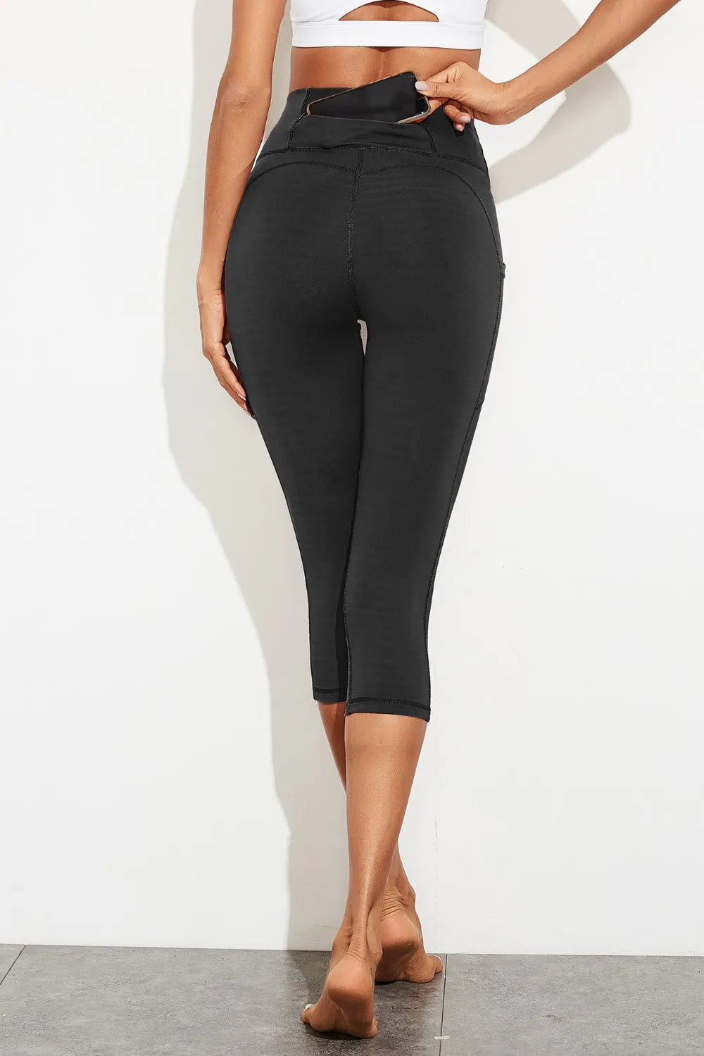 Waistband Active Leggings with Pockets Carauana Store
