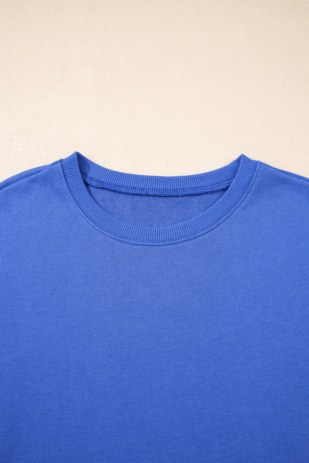 Sky Blue Varsity Contrast Banded Sleeve Shift Sweatshirt Dress