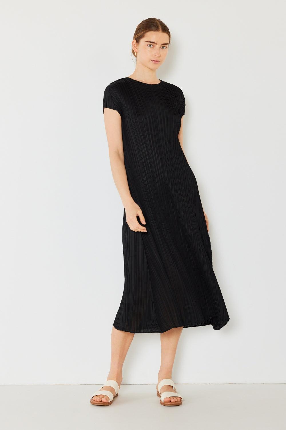 Marina West Swim Pleated Cap Sleeve A-Line Dress Carauana Store