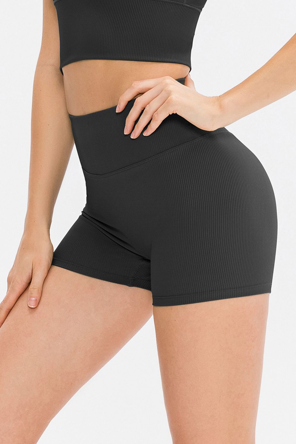 Slim Fit Wide Waistband Sports Shorts Carauana Store