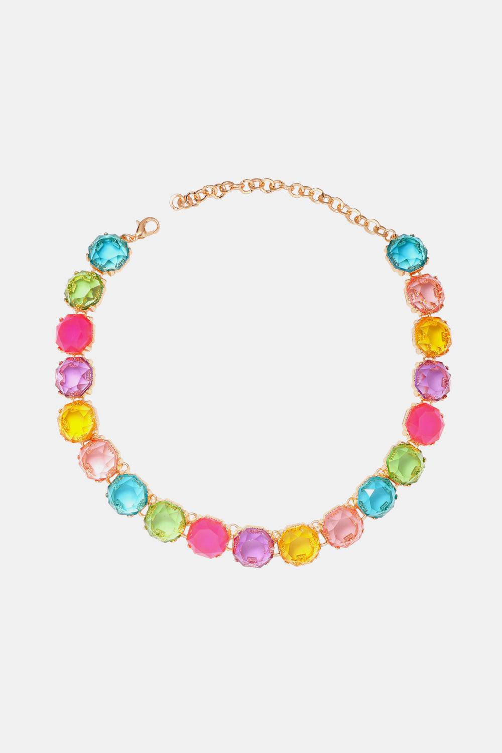 Zinc Alloy Resin Necklace Carauana Store