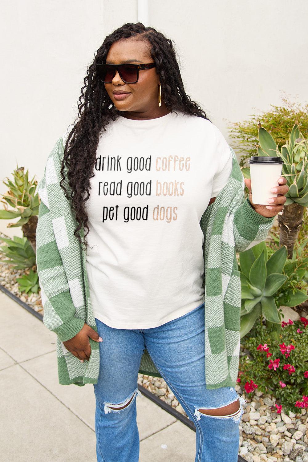 Simply Love Full Size Letter Graphic Round Neck T-Shirt Carauana Store