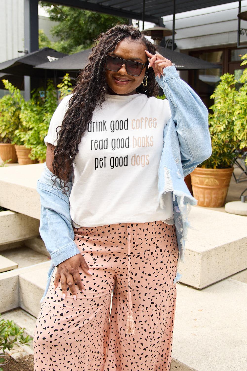Simply Love Full Size Letter Graphic Round Neck T-Shirt Carauana Store