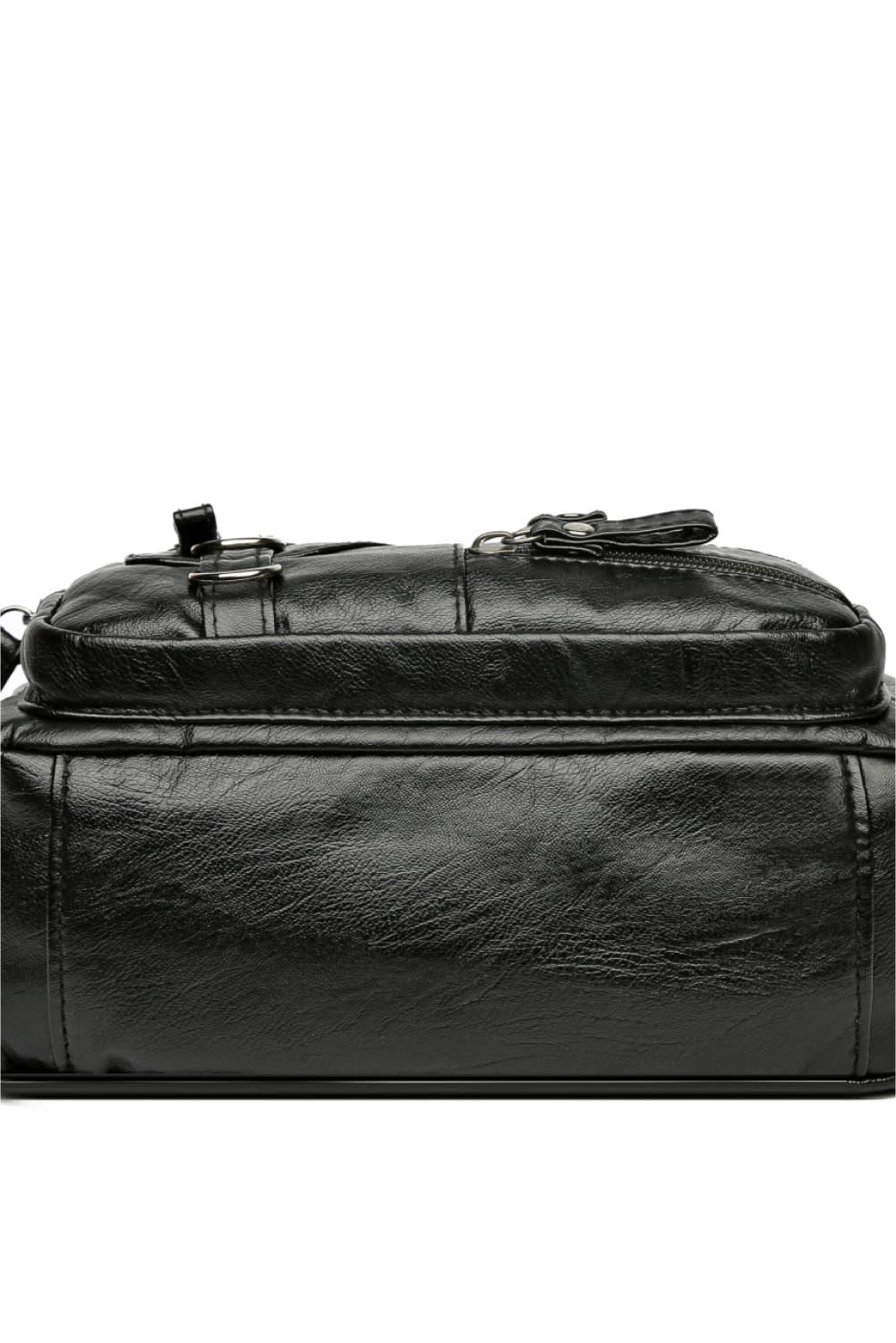 Multi-Pocket PU Leather Crossbody Bag Carauana Store
