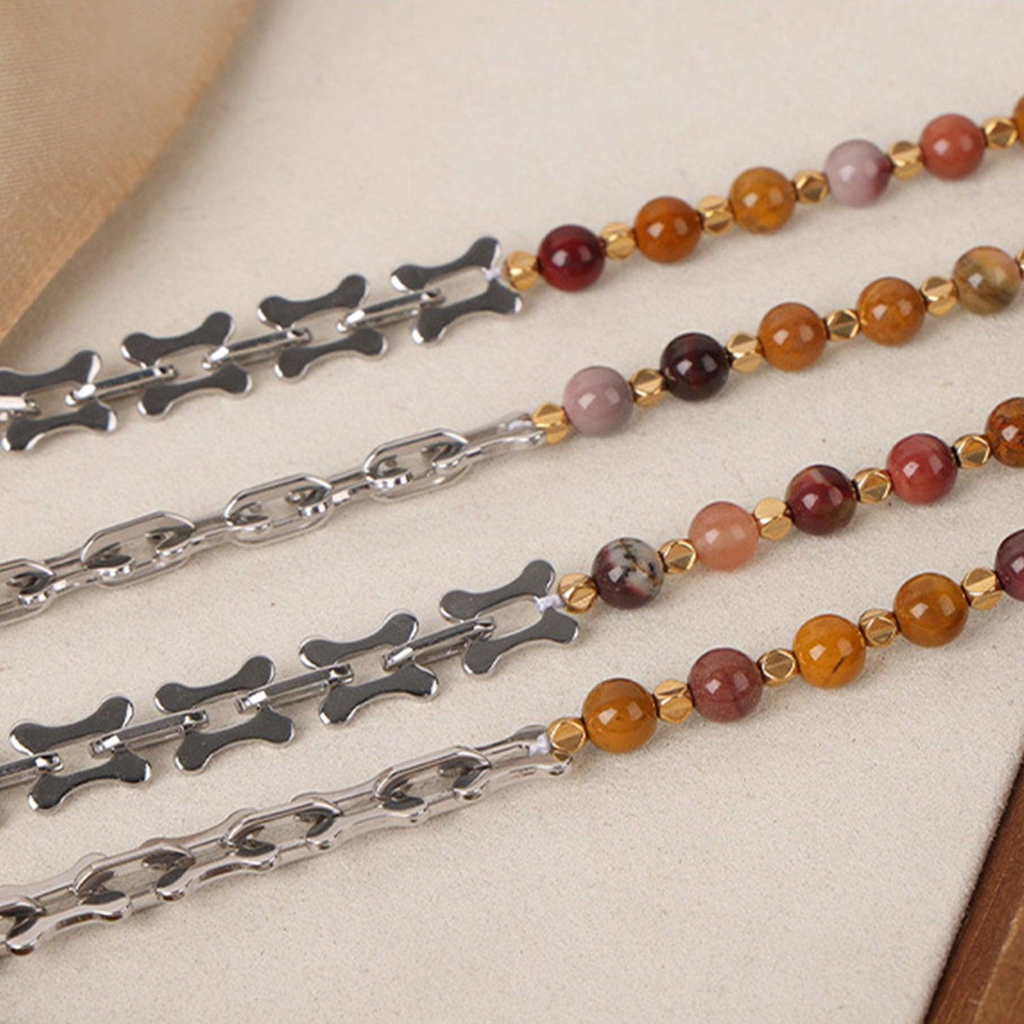 Titanium Steel Egg Yolk Stone Necklace Carauana Store