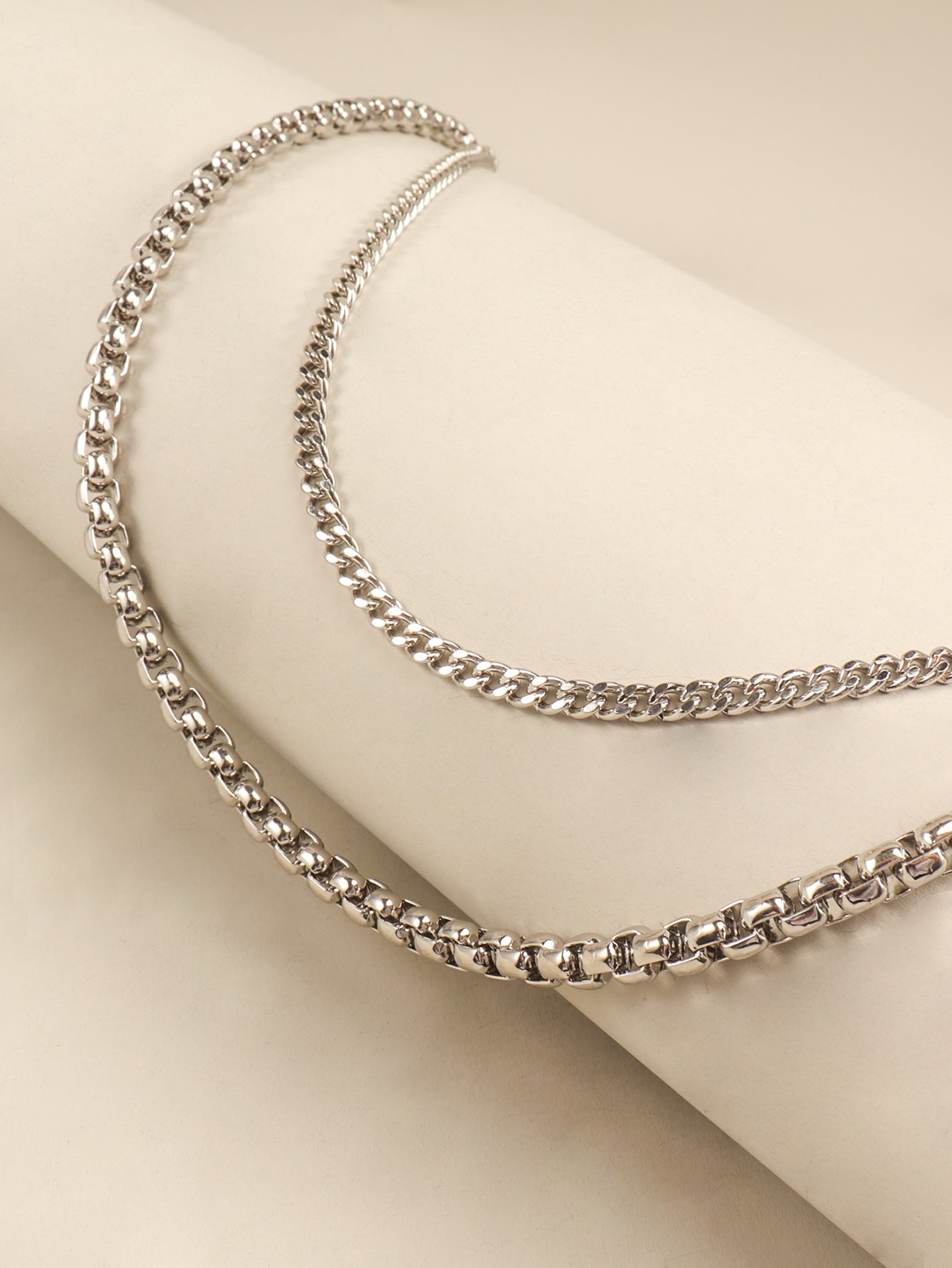 Double-Layered Metal Chain Belt Carauana Store