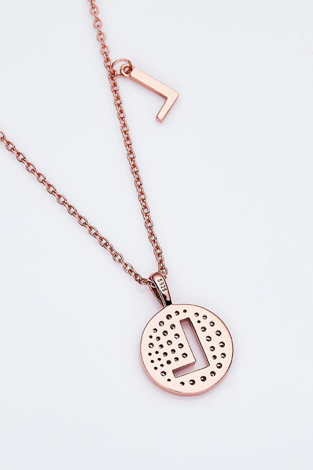 Adored Moissanite K to T Pendant Necklace Carauana Store