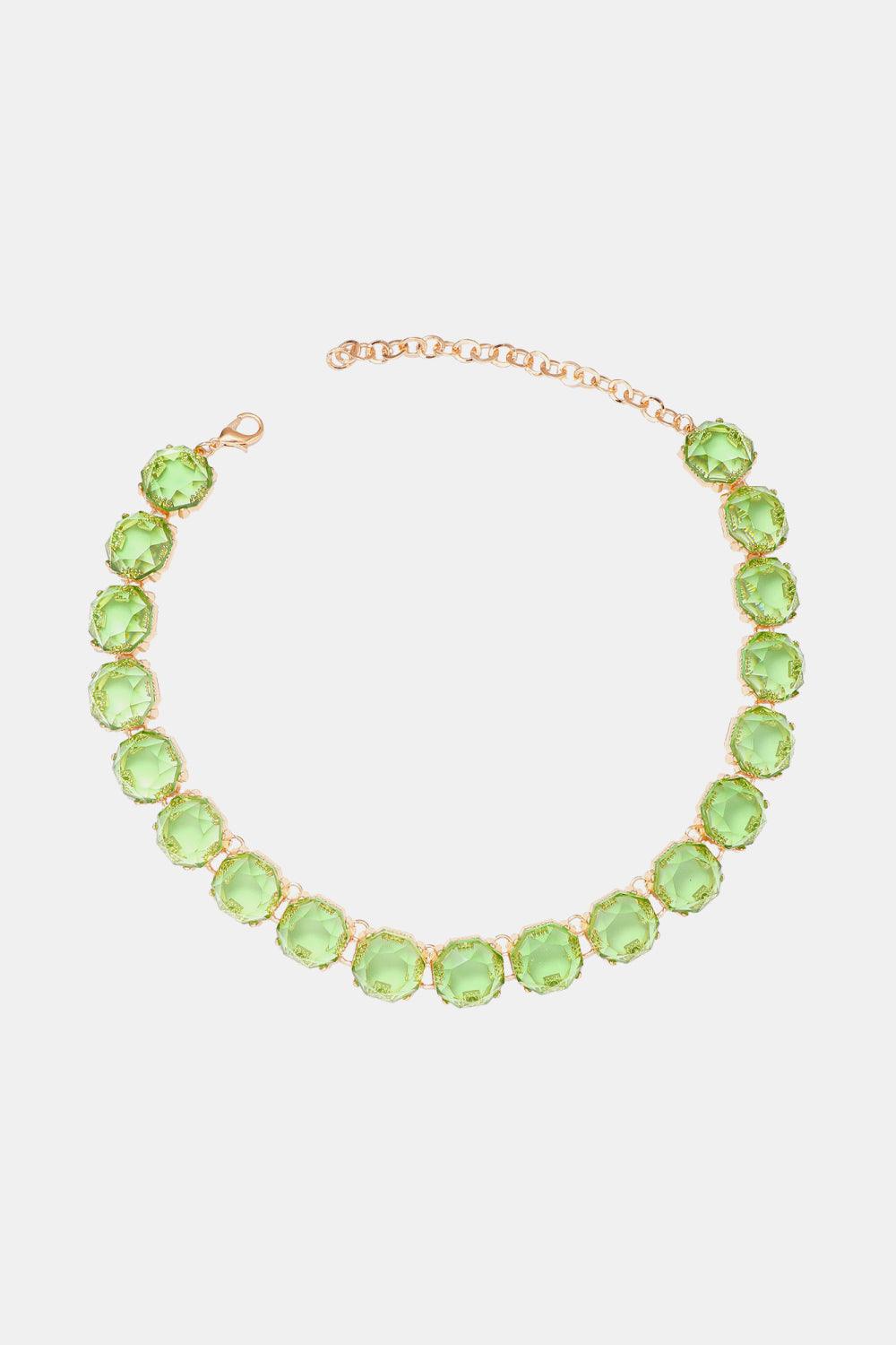 Zinc Alloy Resin Necklace Carauana Store
