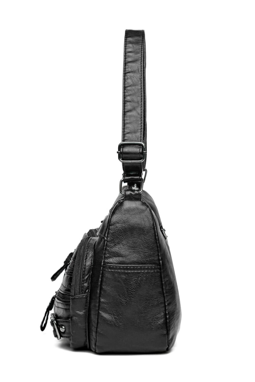 Multi-Pocket PU Leather Crossbody Bag Carauana Store