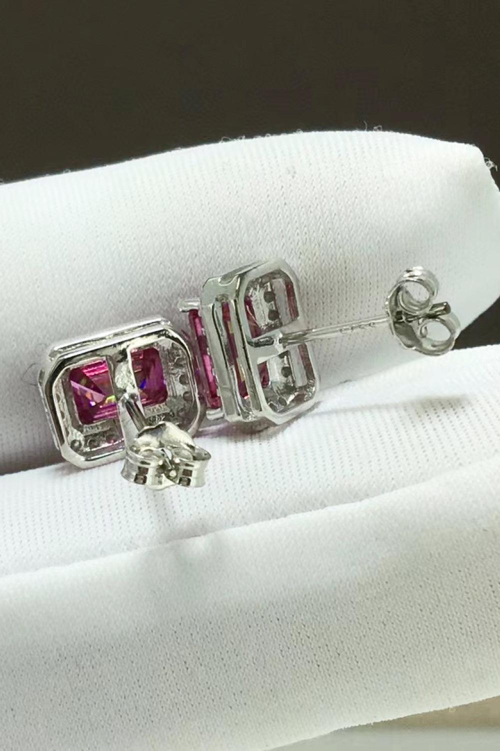Shiny and Elegant 2 Carat Moissanite Stud Earrings Carauana Store