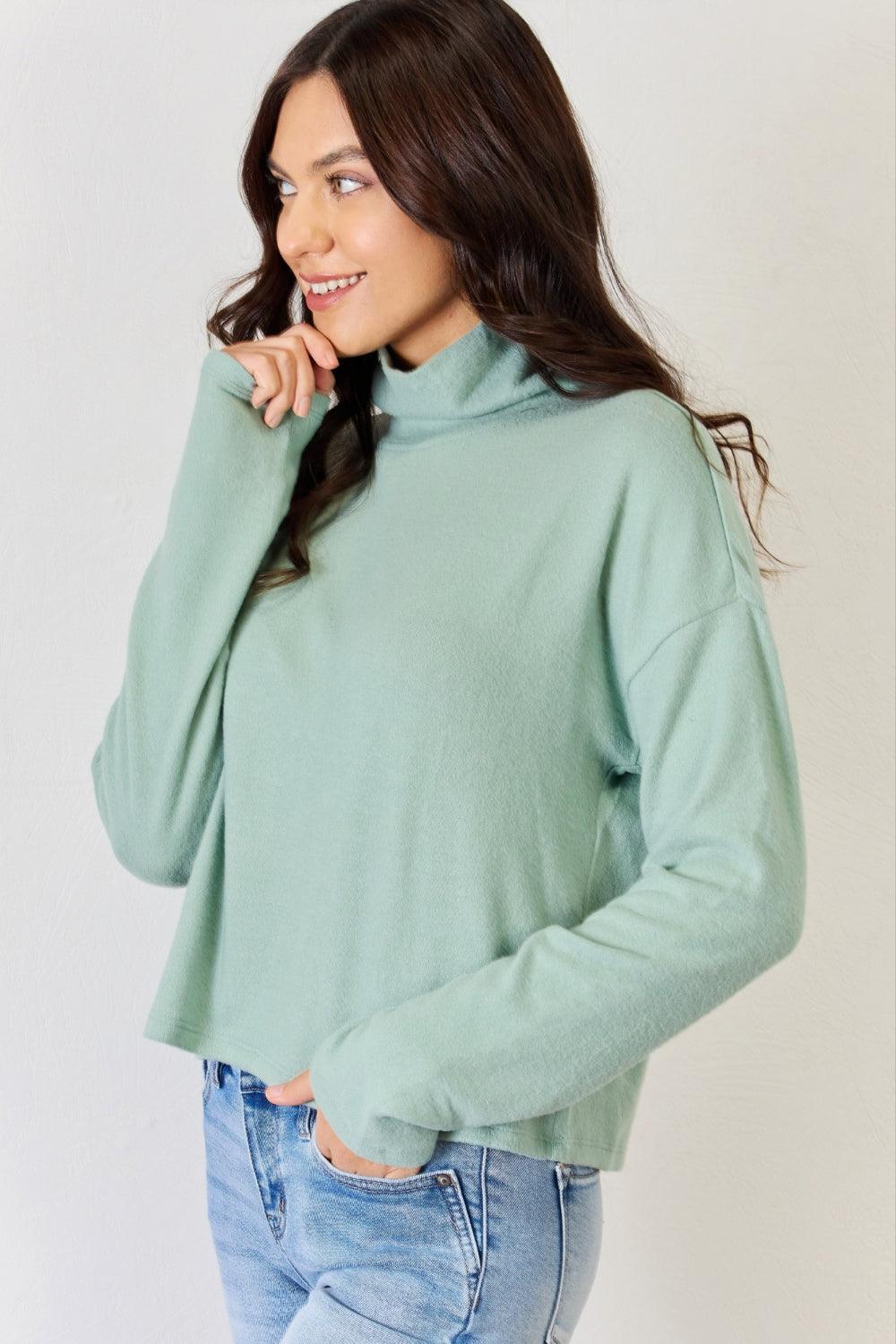 HYFVE Long Sleeve Turtleneck Top Carauana Store