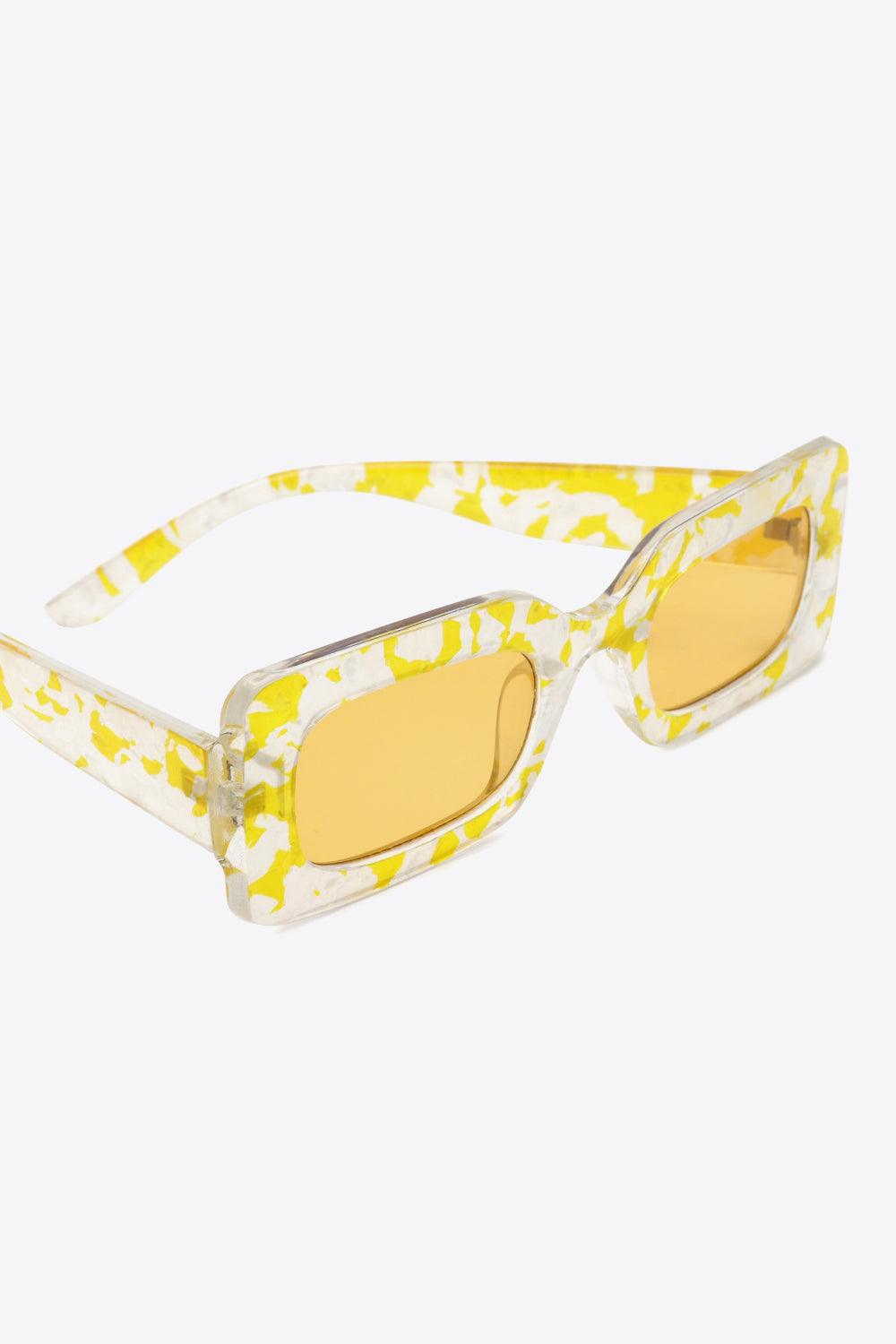 Tortoiseshell Rectangle Polycarbonate Sunglasses Carauana Store