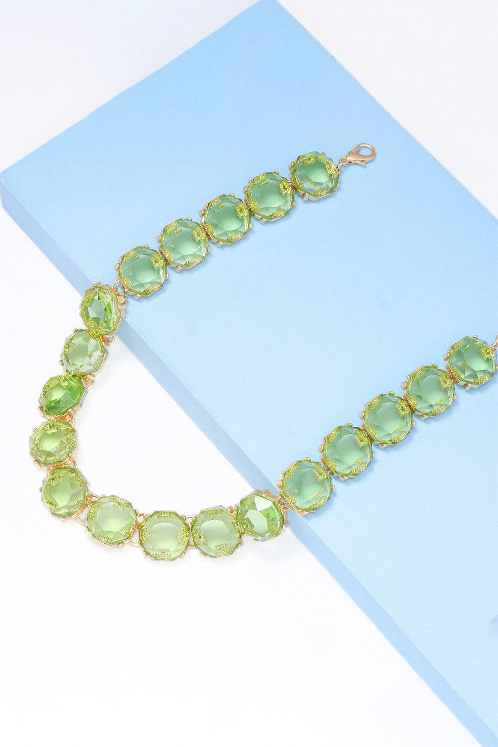 Zinc Alloy Resin Necklace Carauana Store