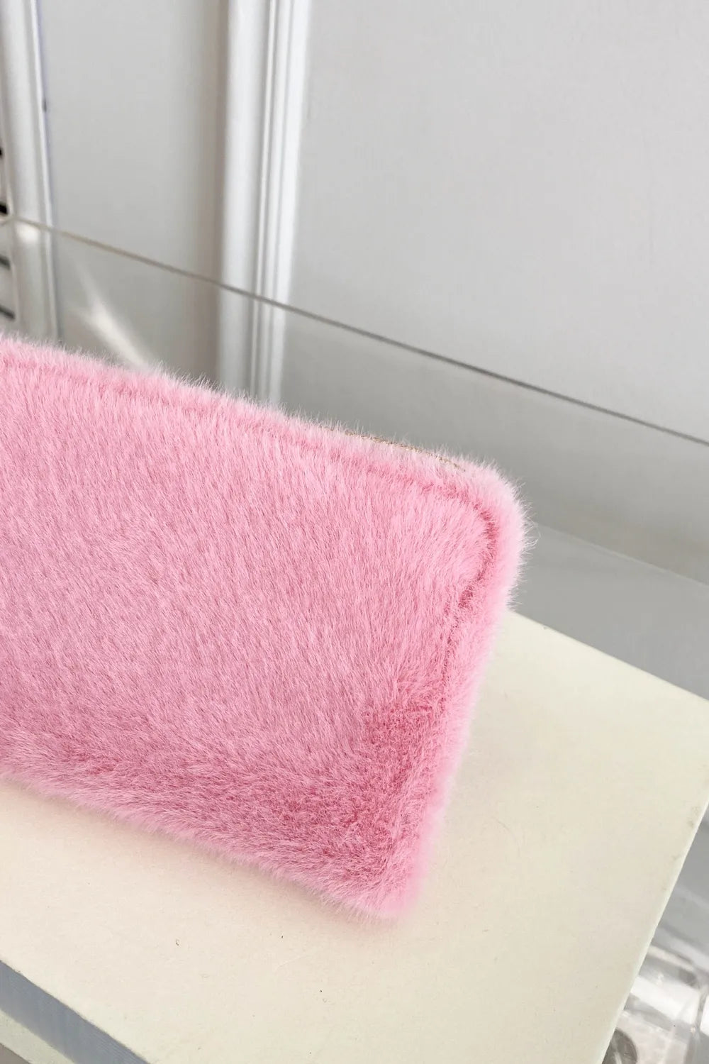Solid Color Fluff Rectangle Wallet Carauana Store
