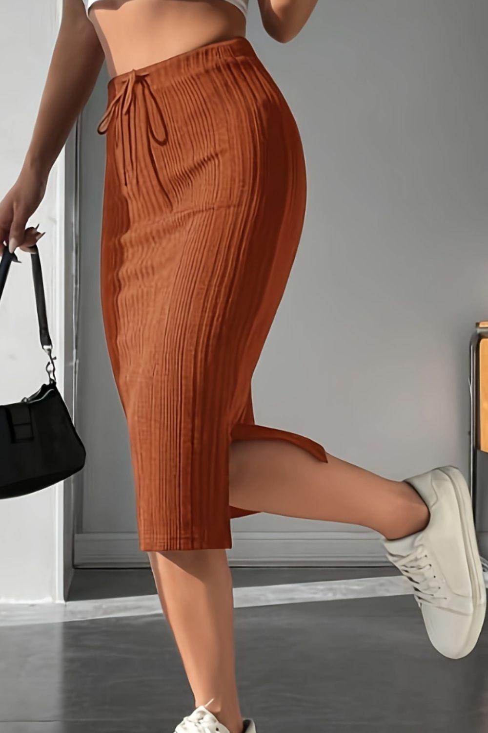 Slit High Waist Skirt Carauana Store