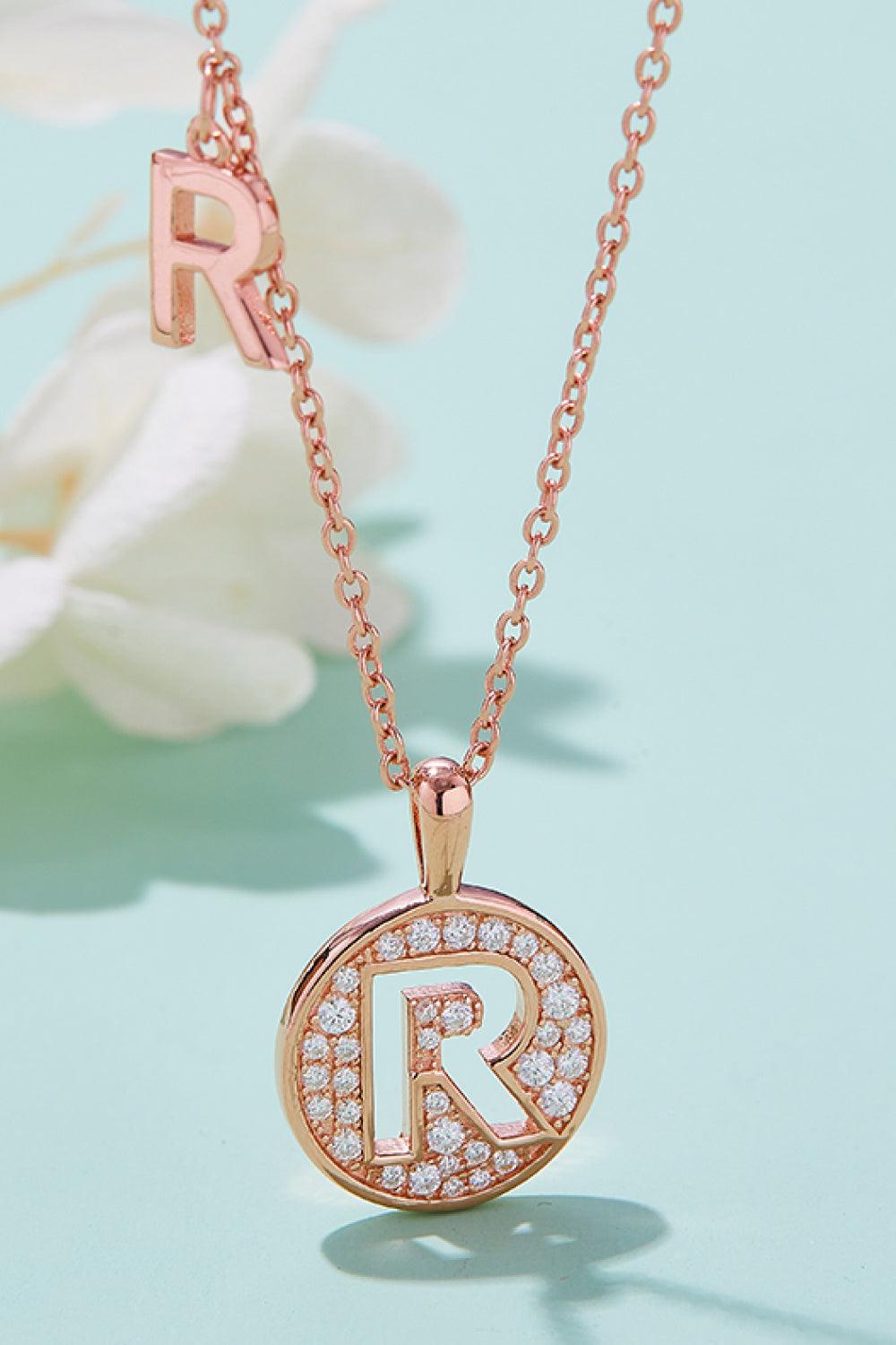 Adored Moissanite K to T Pendant Necklace Carauana Store