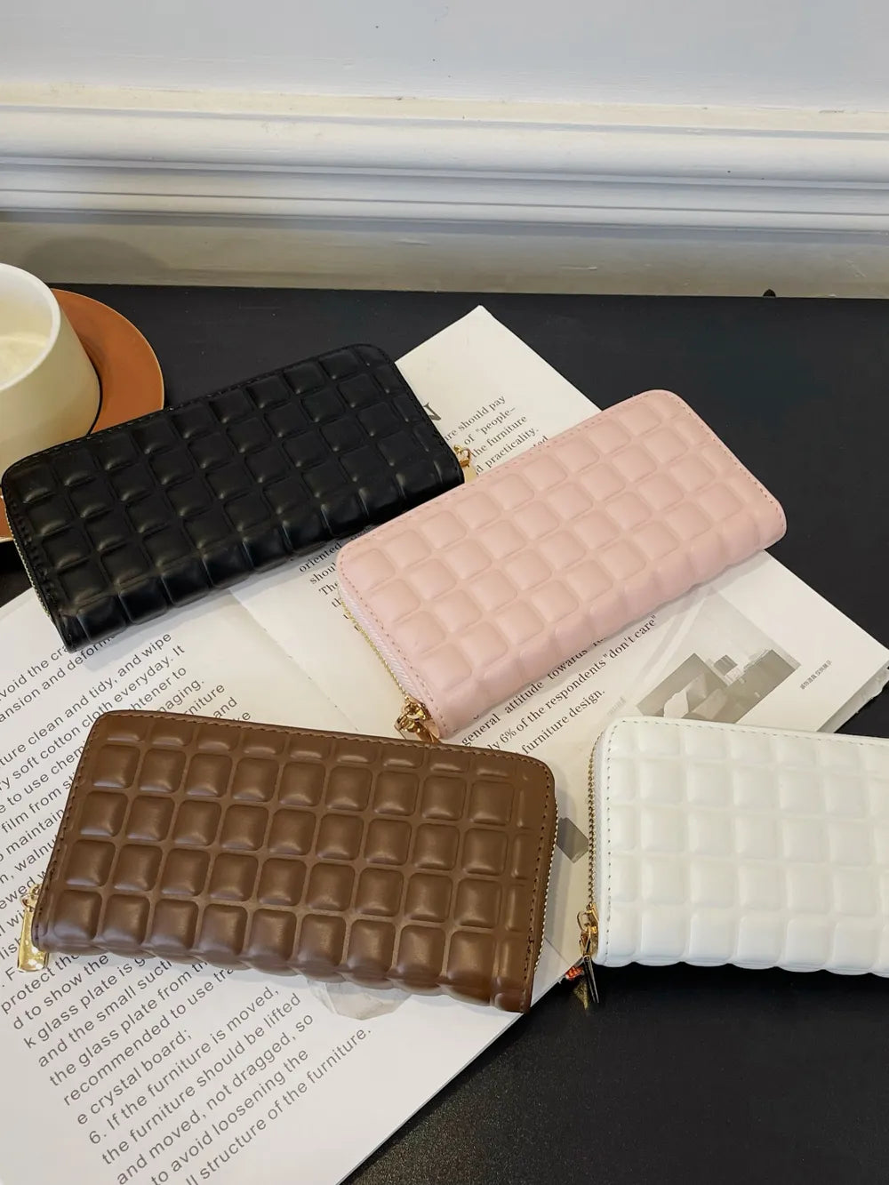 PU Leather Solid Color Wallet Carauana Store