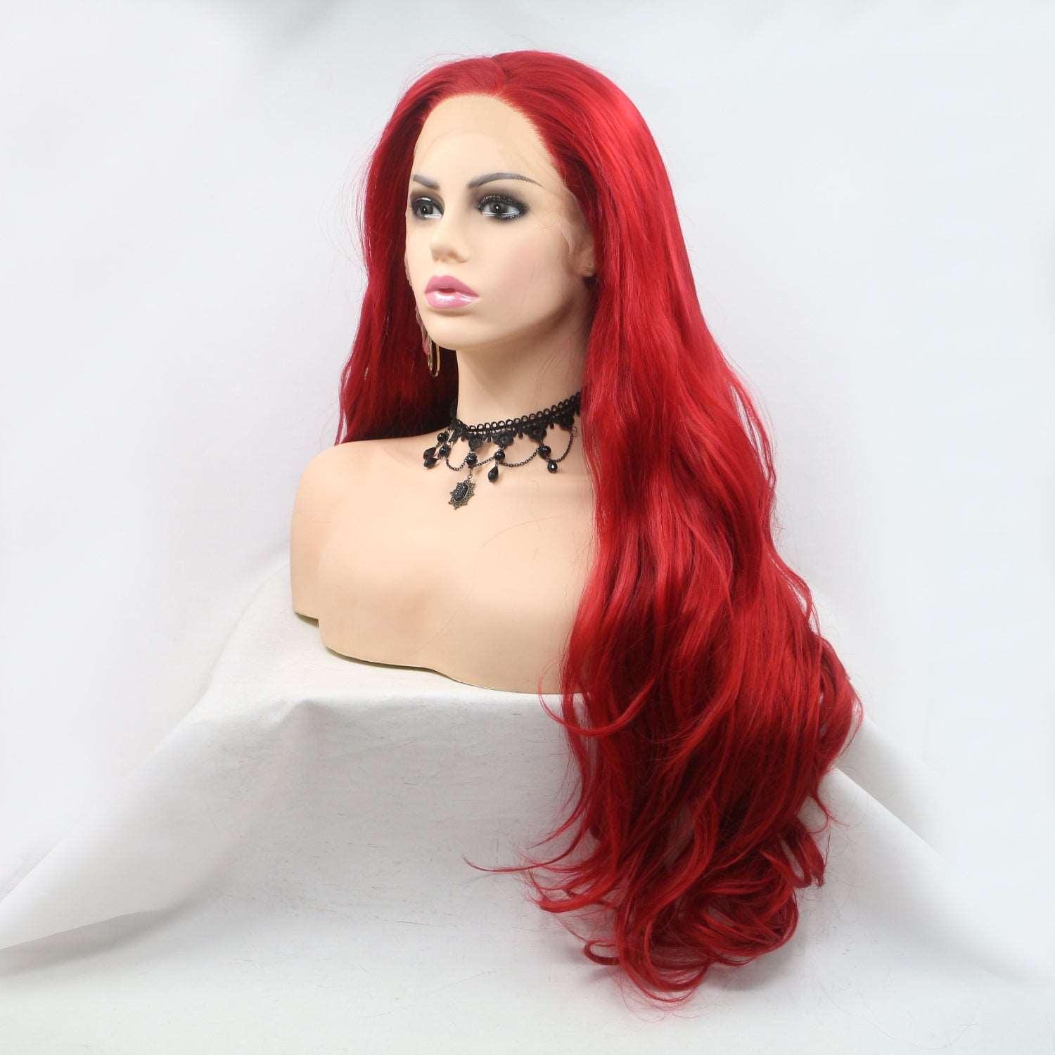 13*3" Lace Front Wigs Synthetic Long Wavy 24" 130% Density Carauana Store