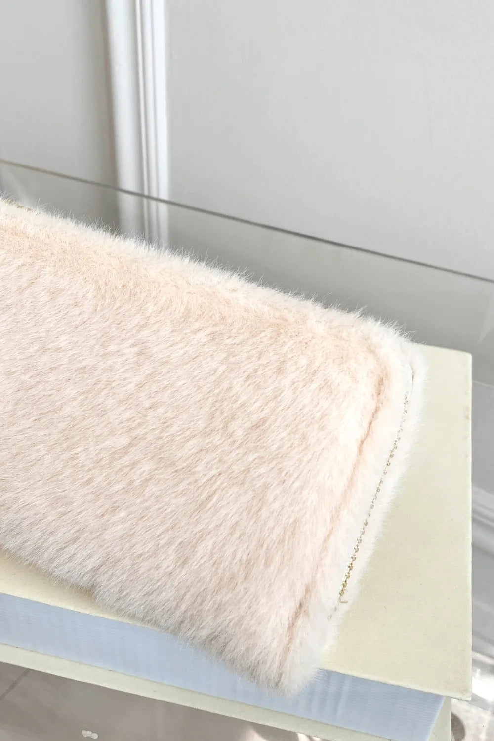 Solid Color Fluff Rectangle Wallet Carauana Store