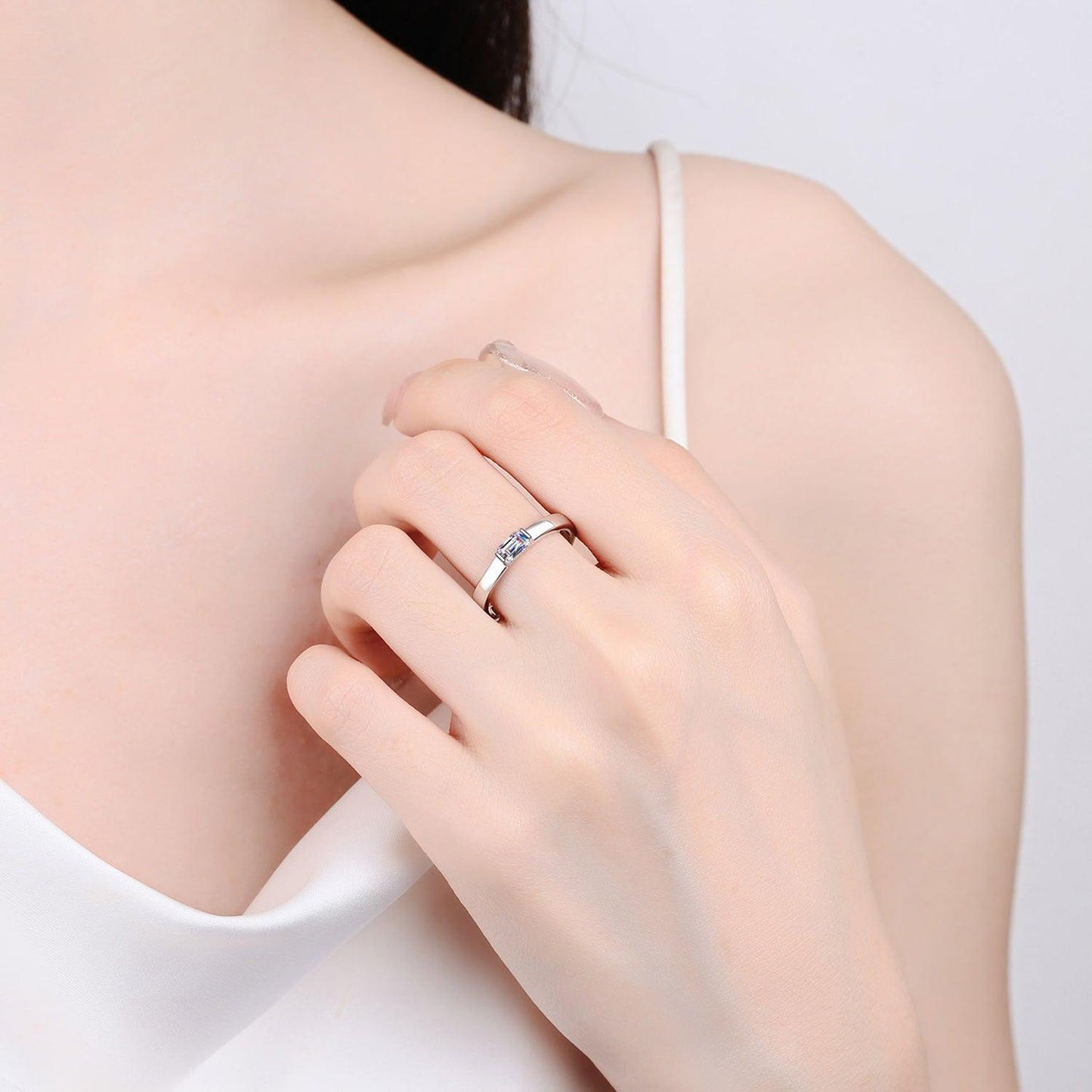 Moissanite 925 Sterling Silver Ring Carauana Store