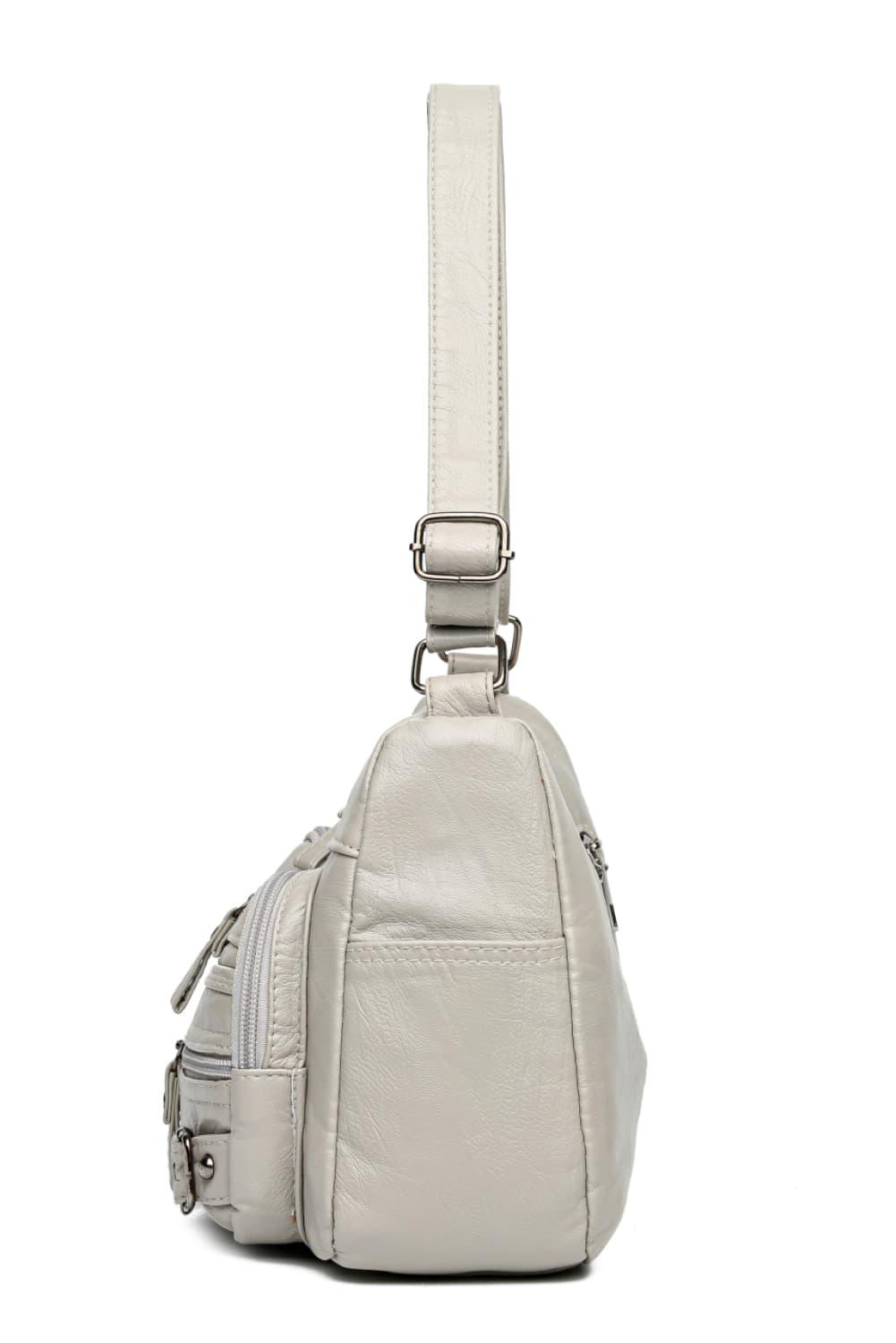 Multi-Pocket PU Leather Crossbody Bag Carauana Store