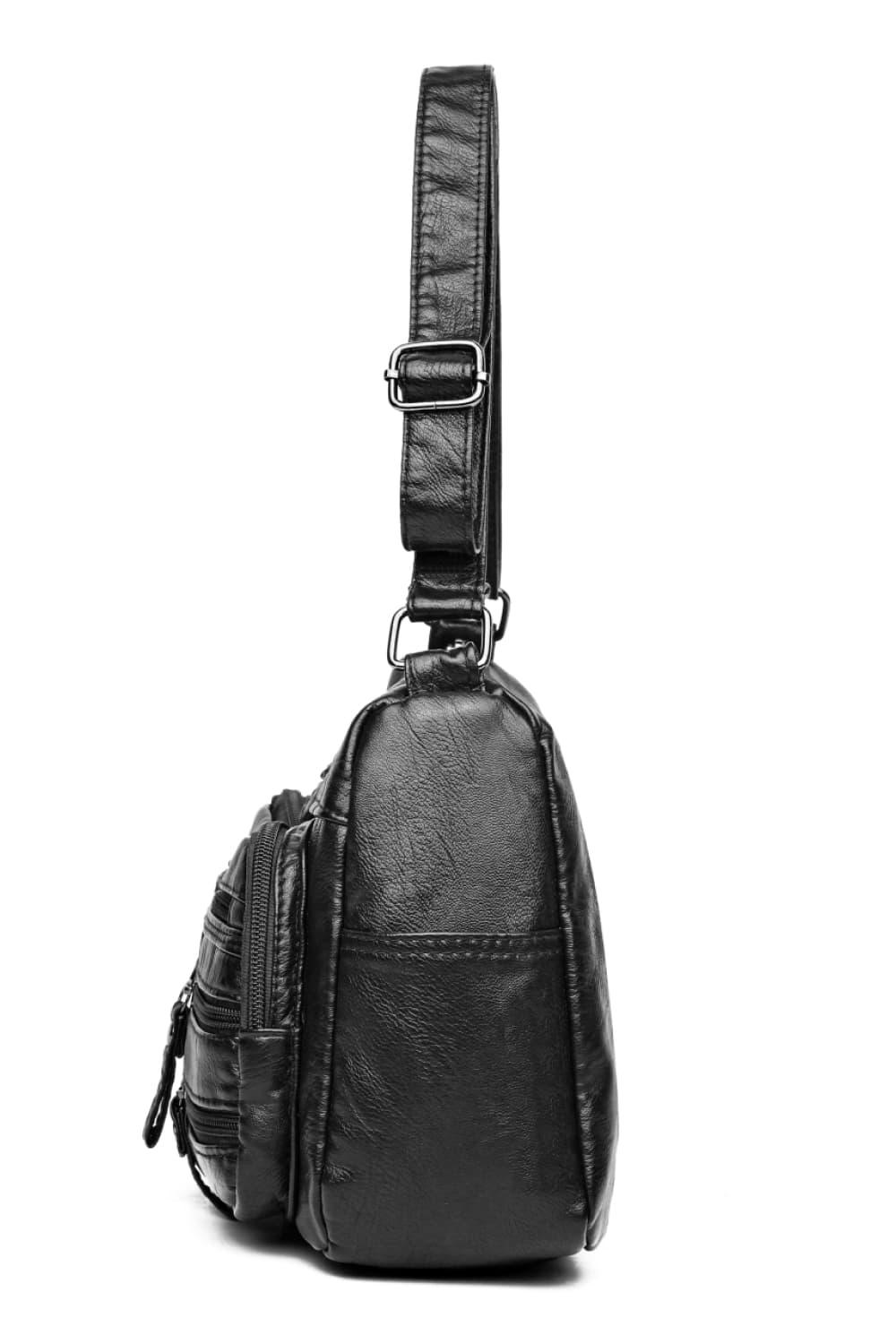Multi-Pocket PU Leather Crossbody Bag Carauana Store
