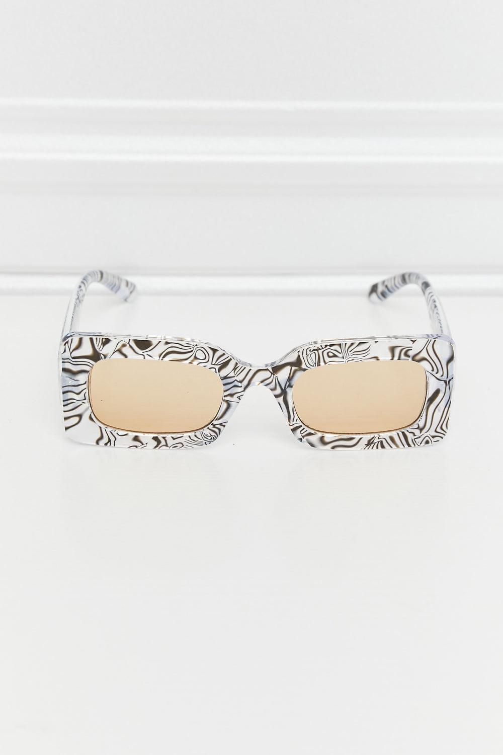 Tortoiseshell Rectangle Polycarbonate Sunglasses Carauana Store