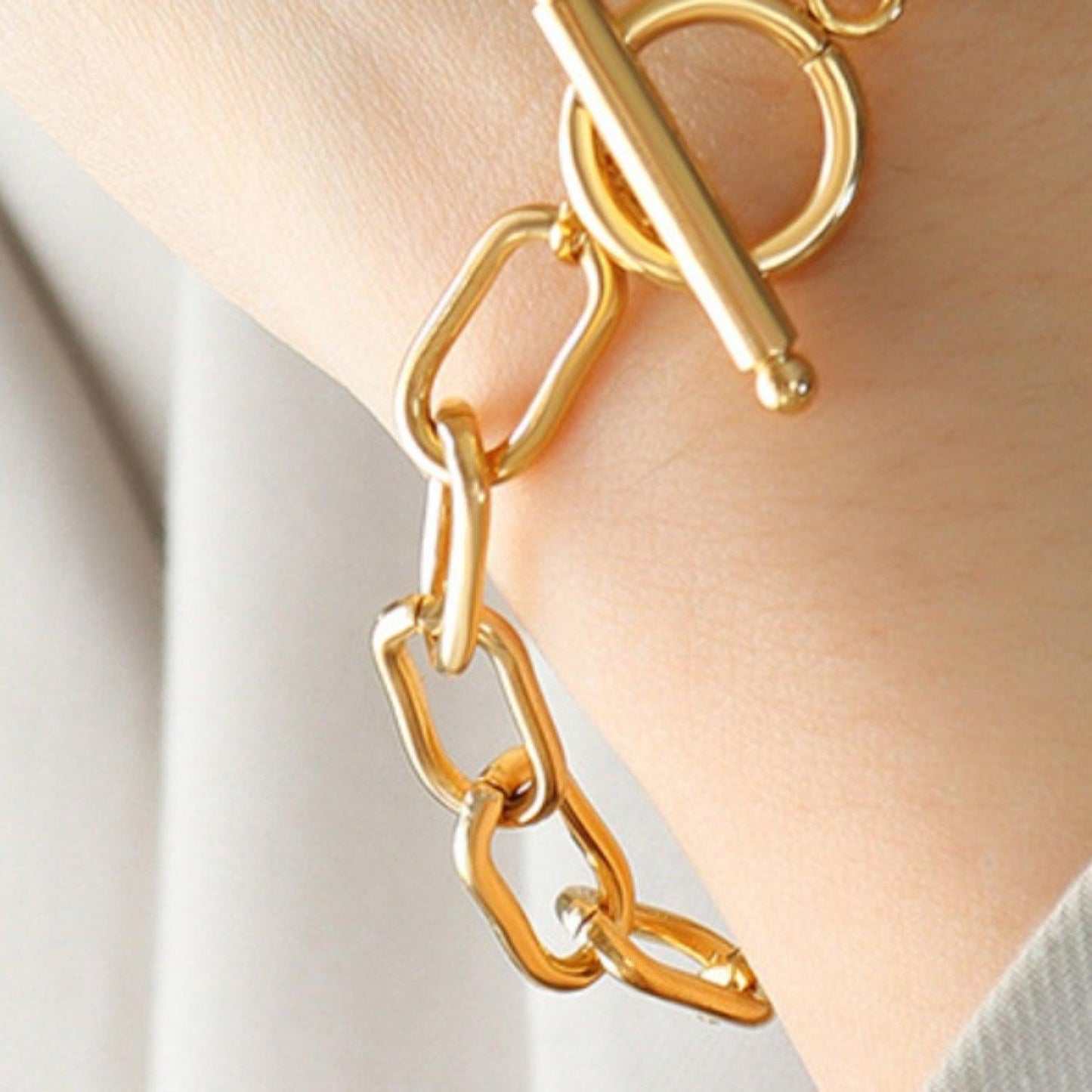 Zircon Titanium Steel Closure Bracelet Carauana Store