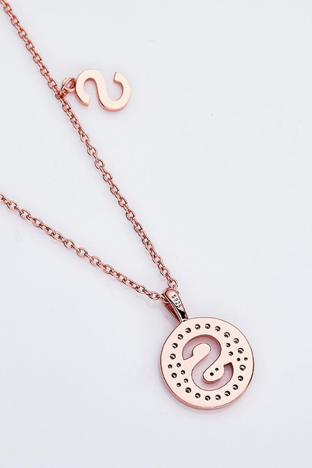 Adored Moissanite K to T Pendant Necklace Carauana Store