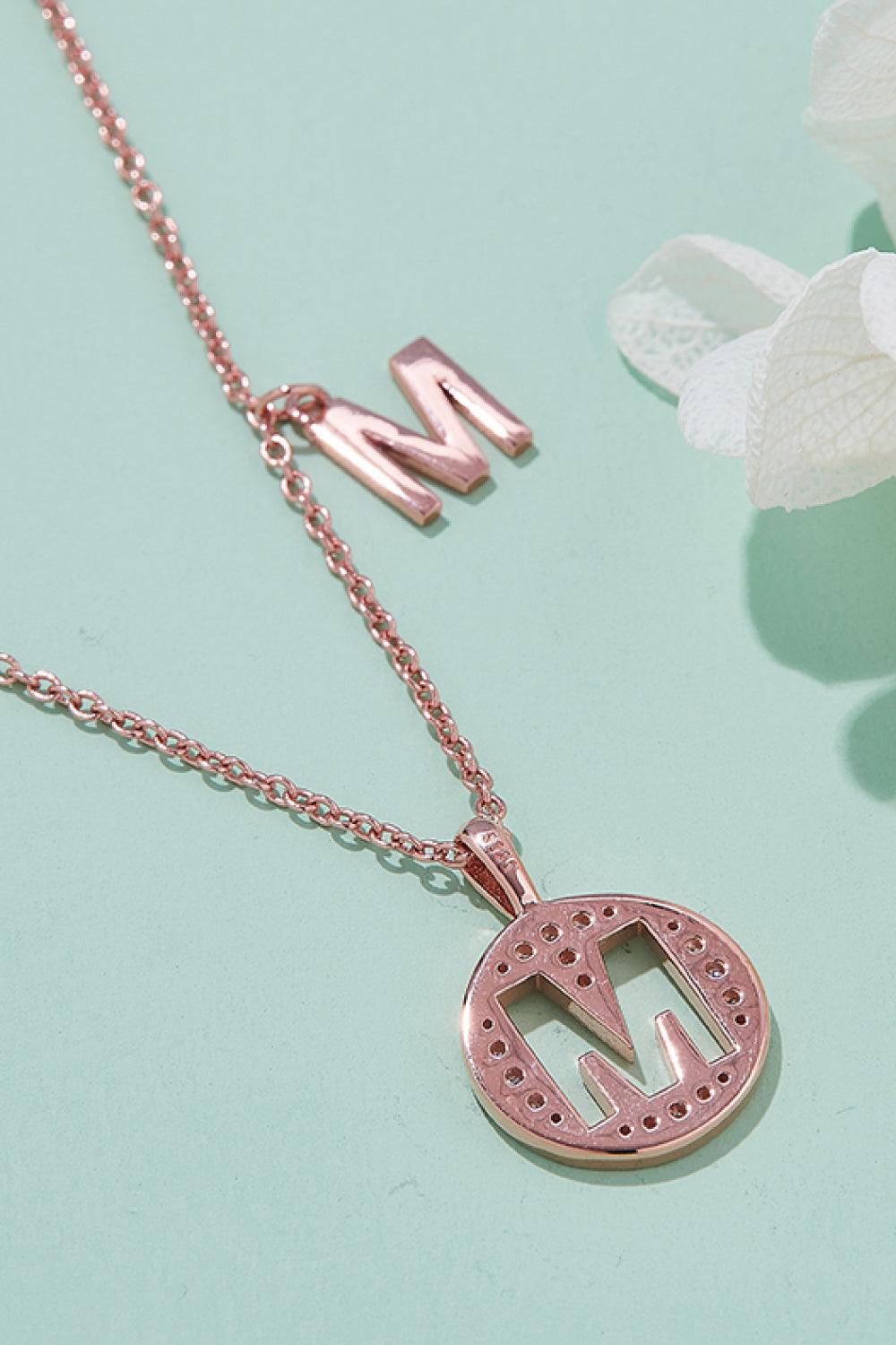 Adored Moissanite K to T Pendant Necklace Carauana Store