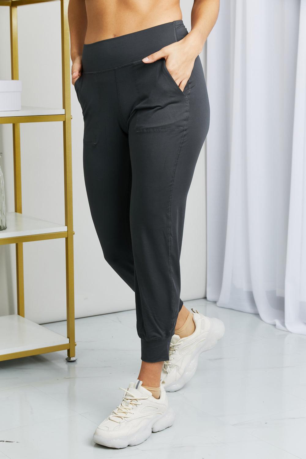 Leggings Depot Full Size Wide Waistband Cropped Joggers Carauana Store