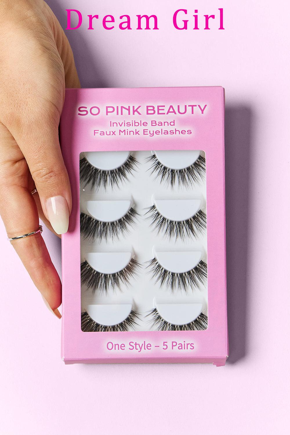 SO PINK BEAUTY Faux Mink Eyelashes 5 Pairs Carauana Store
