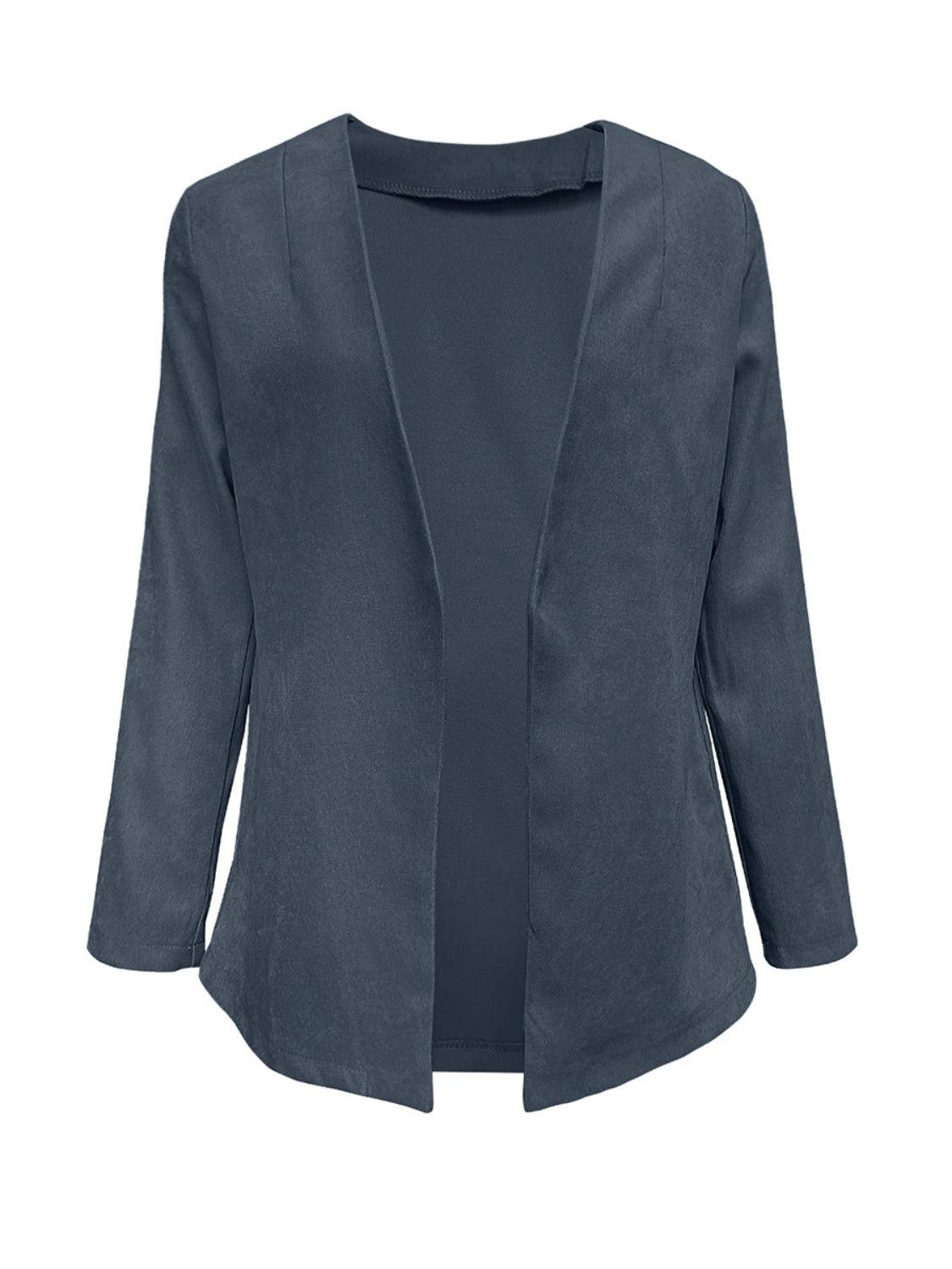 Open Front Long Sleeve Cardigan Carauana Store