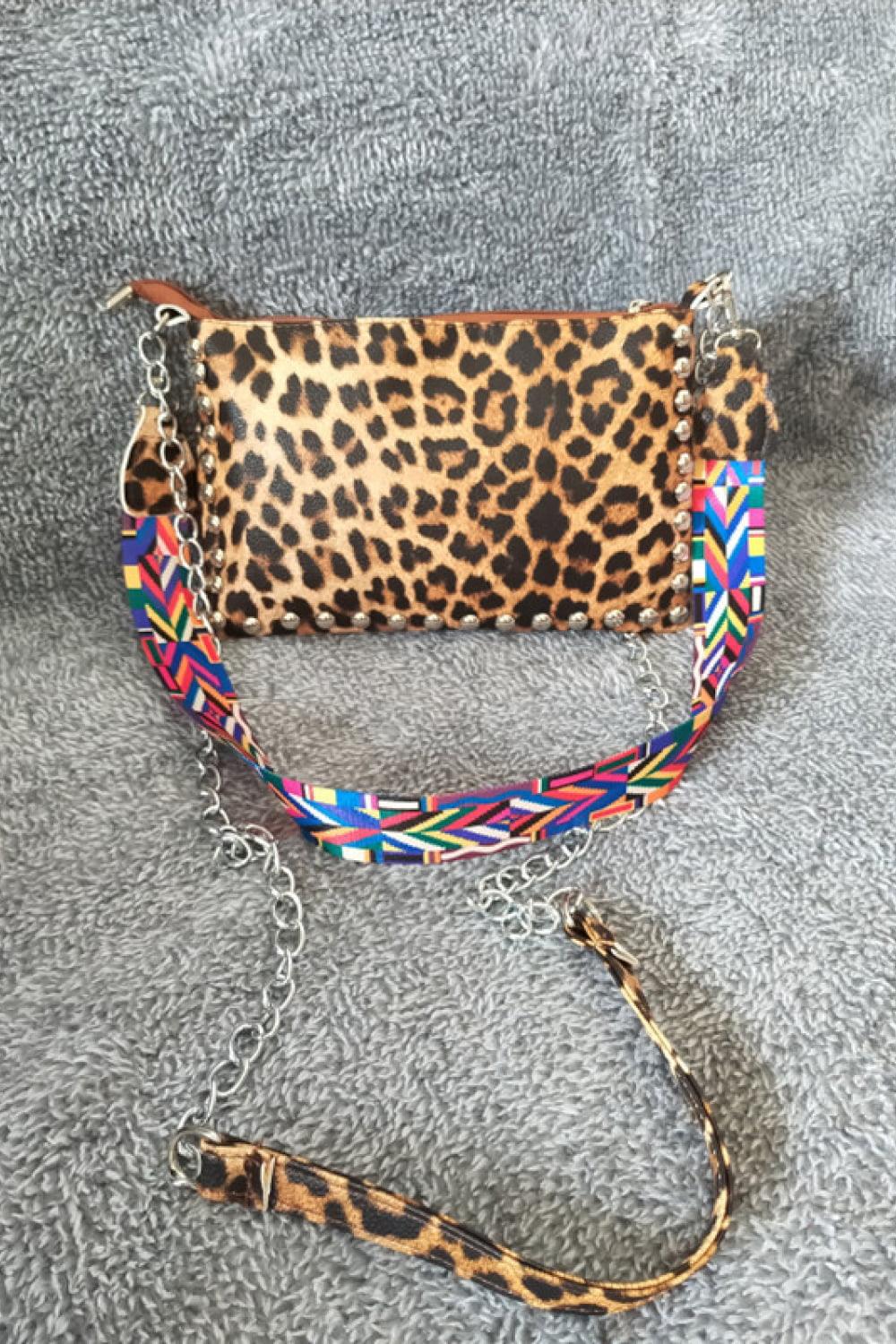 Adored PU Leather Studded Shoulder Bag Carauana Store