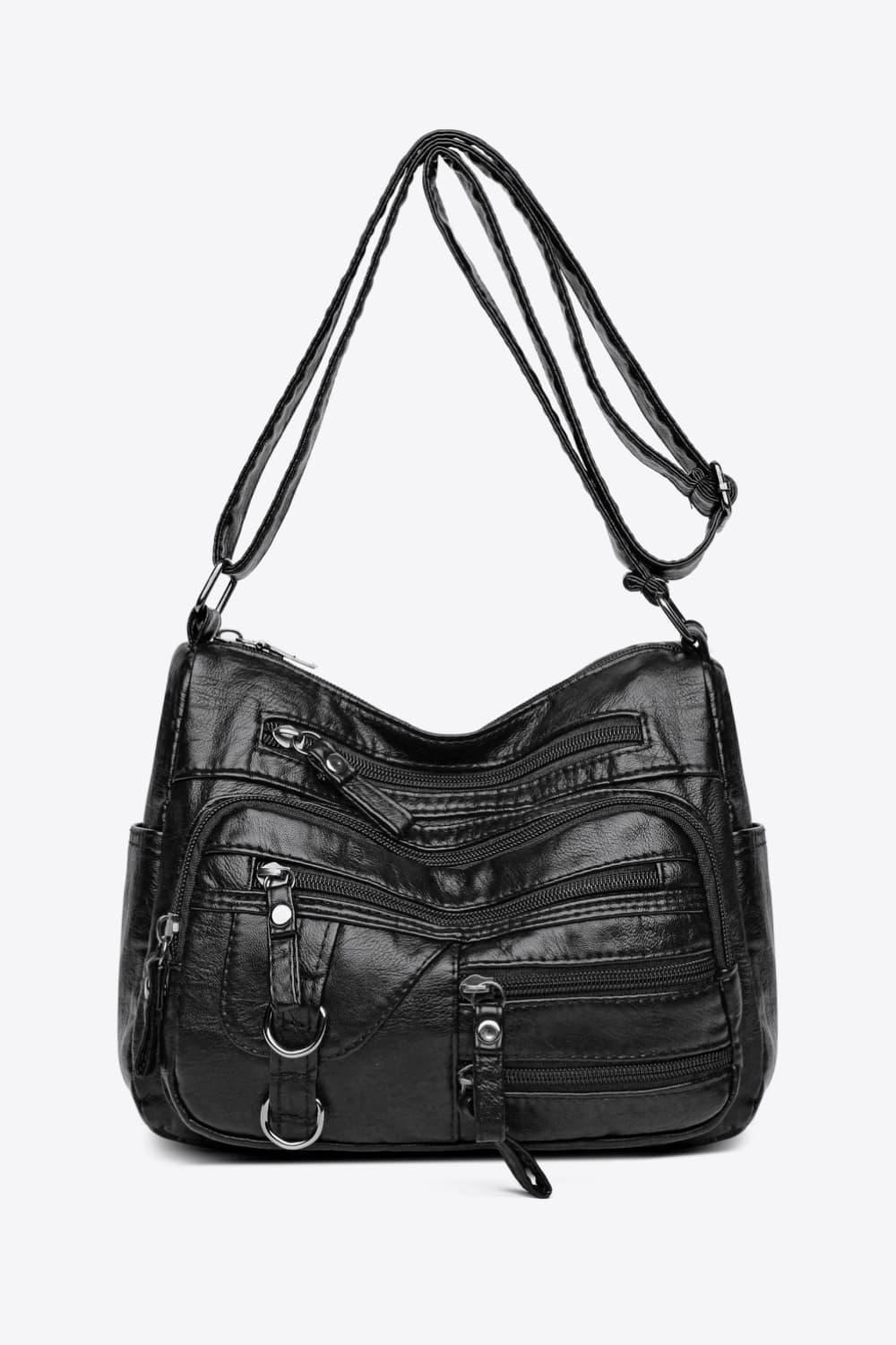 Multi-Pocket PU Leather Crossbody Bag Carauana Store