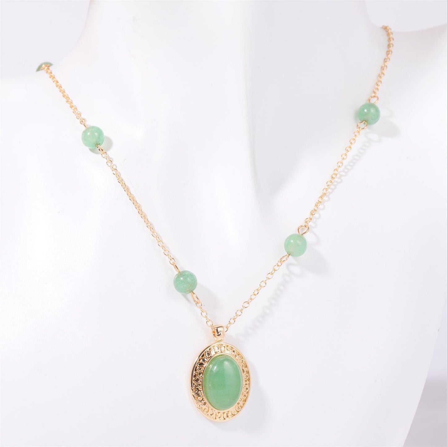 Copper Natural Crystal Pendant Necklace Carauana Store