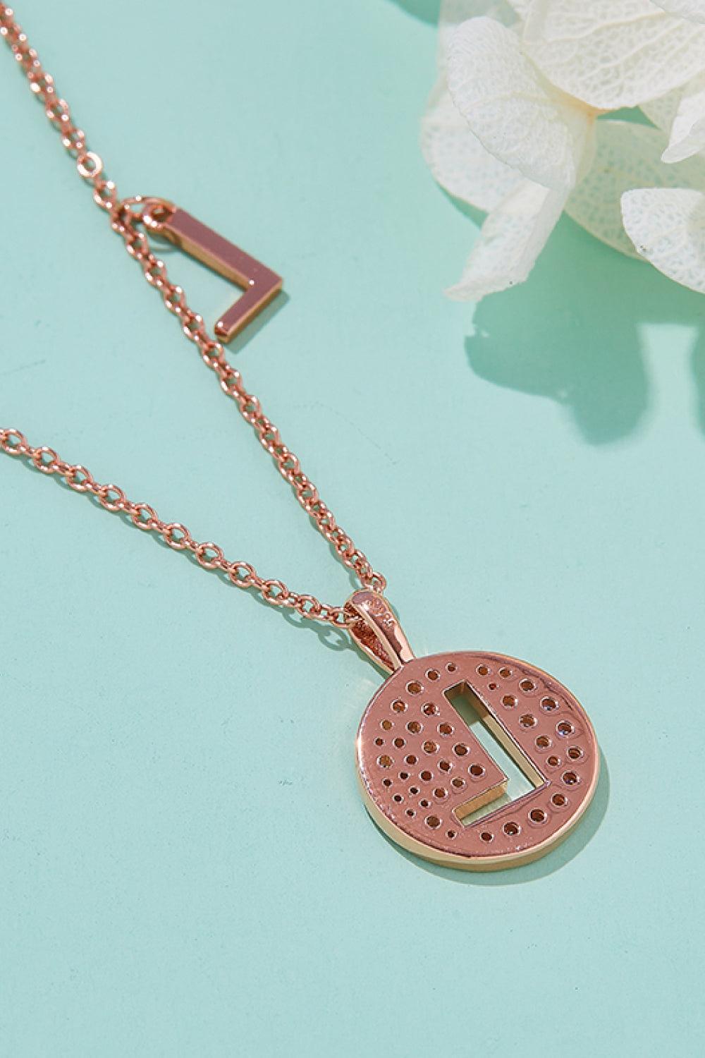 Adored Moissanite K to T Pendant Necklace Carauana Store
