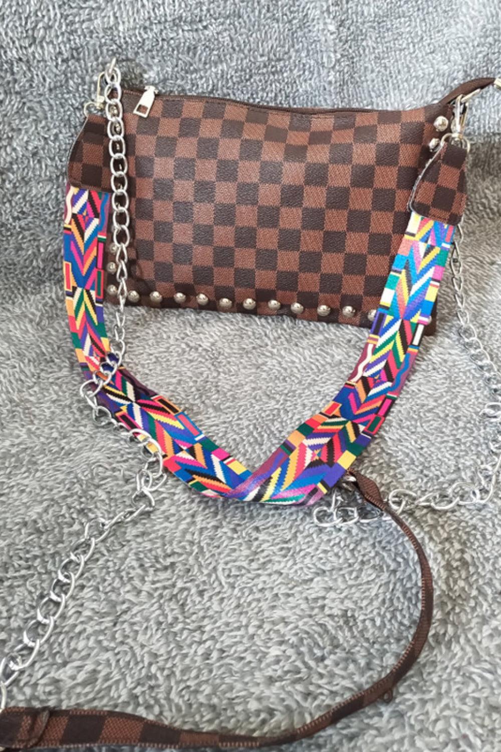 Adored PU Leather Studded Shoulder Bag Carauana Store