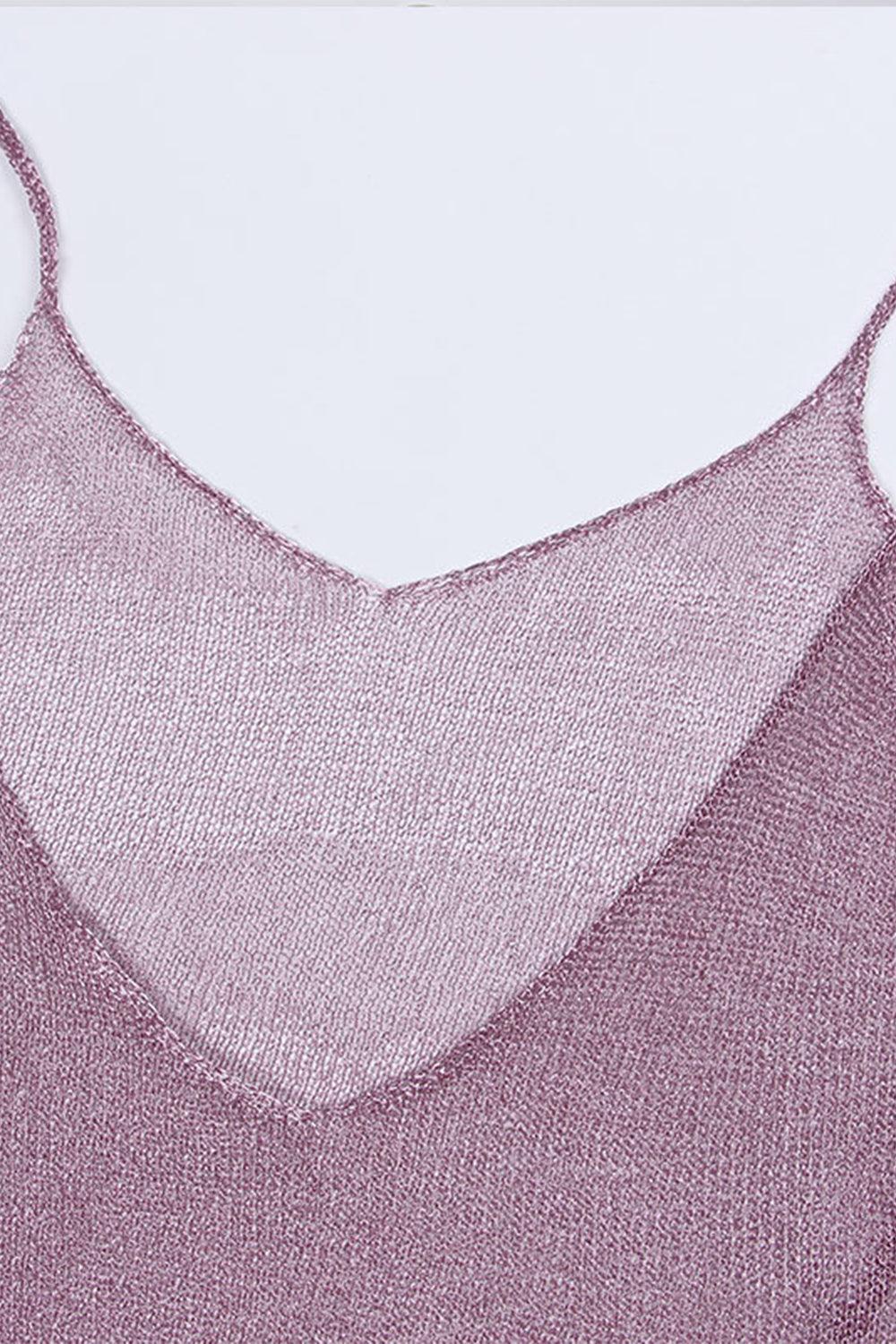 Slit Scoop Neck Sleeveless Cover Up Carauana Store