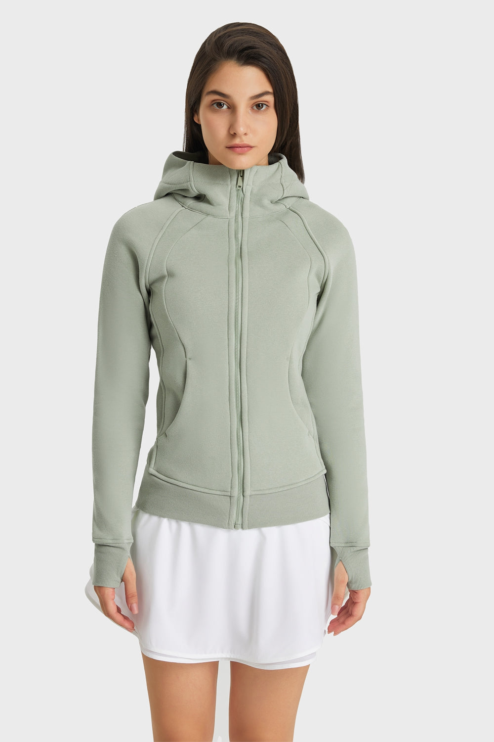 Millennia Zip Up Seam Detail Hooded Sports Jacket Carauana Store