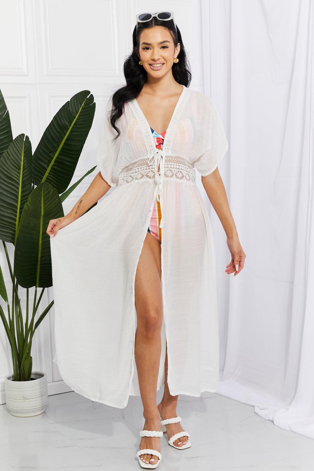 Marina West Swim Sun Goddess Tied Maxi Cover-Up Carauana Store