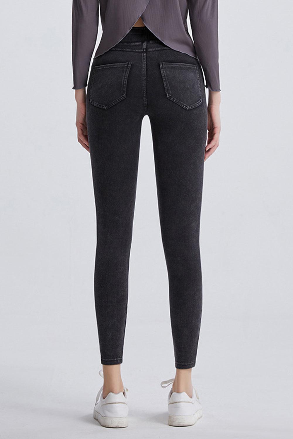 High Waist Cropped Jeans Carauana Store