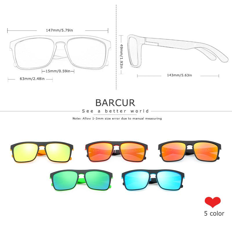 BARCUR NEW Polarized Sunglasses Men Driving Shades Carauana Store